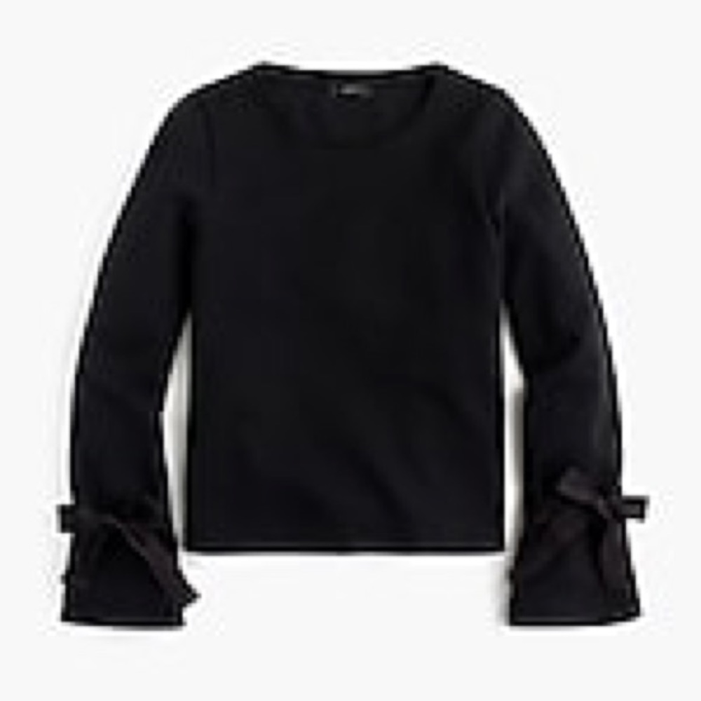 J. Crew Tie Sleeve Sweatshirt